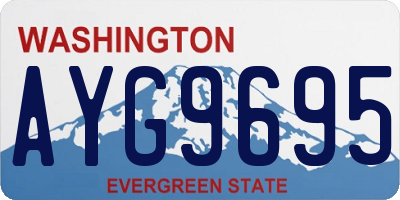 WA license plate AYG9695