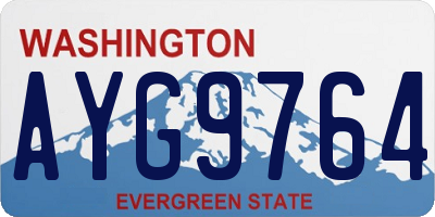 WA license plate AYG9764