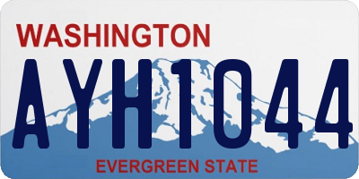 WA license plate AYH1044