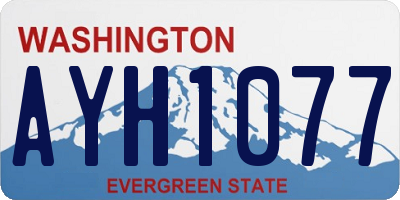 WA license plate AYH1077