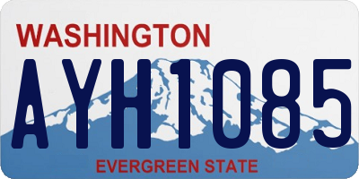 WA license plate AYH1085