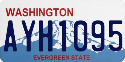 WA license plate AYH1095