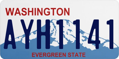 WA license plate AYH1141