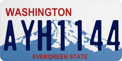 WA license plate AYH1144