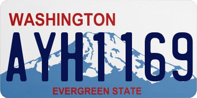 WA license plate AYH1169