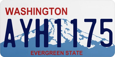 WA license plate AYH1175