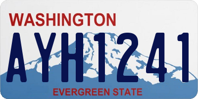 WA license plate AYH1241