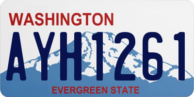 WA license plate AYH1261