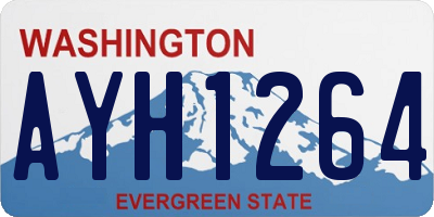 WA license plate AYH1264