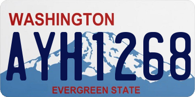 WA license plate AYH1268
