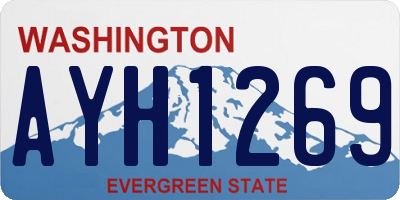 WA license plate AYH1269