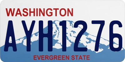 WA license plate AYH1276