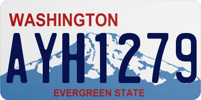 WA license plate AYH1279