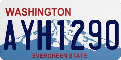WA license plate AYH1290
