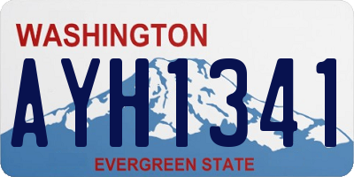 WA license plate AYH1341