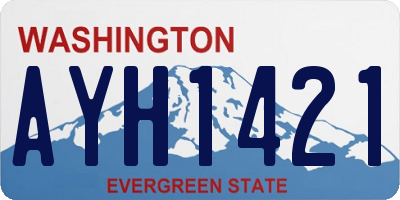 WA license plate AYH1421