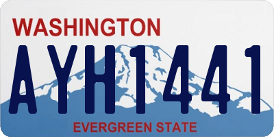 WA license plate AYH1441