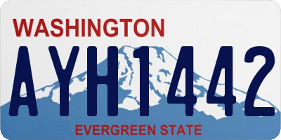 WA license plate AYH1442
