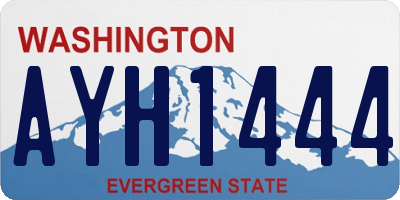 WA license plate AYH1444