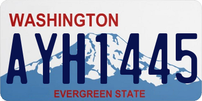 WA license plate AYH1445