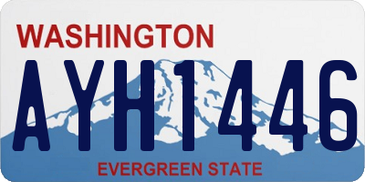 WA license plate AYH1446