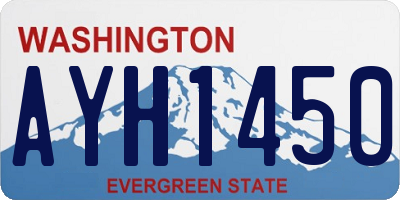 WA license plate AYH1450