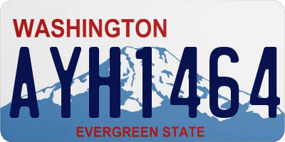 WA license plate AYH1464
