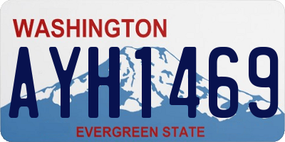 WA license plate AYH1469