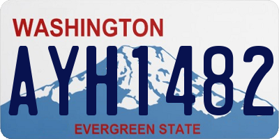 WA license plate AYH1482