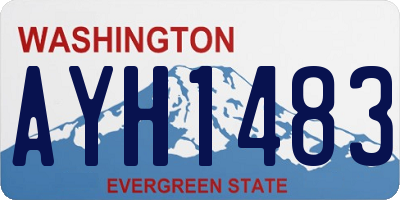 WA license plate AYH1483