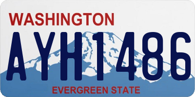 WA license plate AYH1486