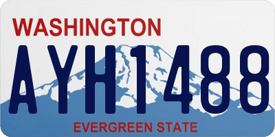 WA license plate AYH1488
