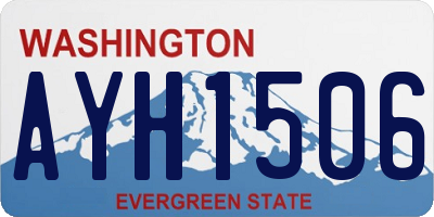 WA license plate AYH1506