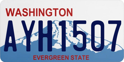 WA license plate AYH1507