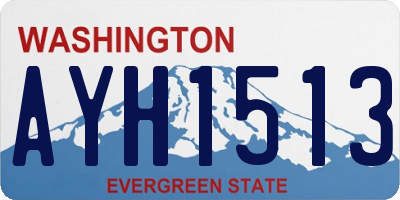 WA license plate AYH1513
