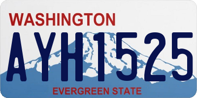 WA license plate AYH1525
