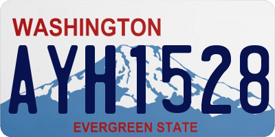 WA license plate AYH1528