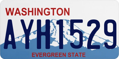 WA license plate AYH1529