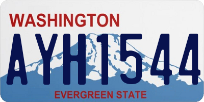 WA license plate AYH1544