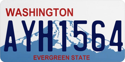 WA license plate AYH1564