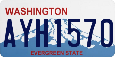 WA license plate AYH1570