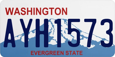 WA license plate AYH1573