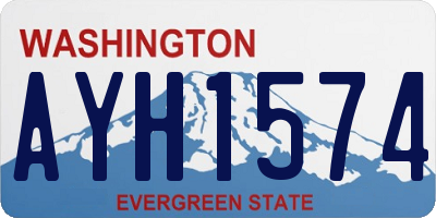 WA license plate AYH1574