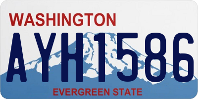 WA license plate AYH1586