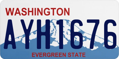 WA license plate AYH1676