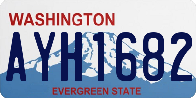 WA license plate AYH1682