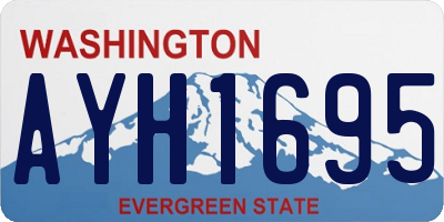 WA license plate AYH1695