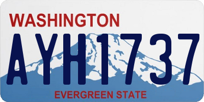 WA license plate AYH1737
