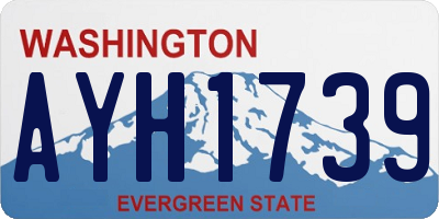 WA license plate AYH1739