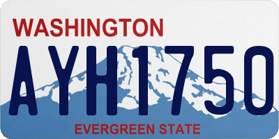 WA license plate AYH1750